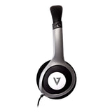V7 HA520-2EP headphones/headset Wired Head-band Music Black, Silver