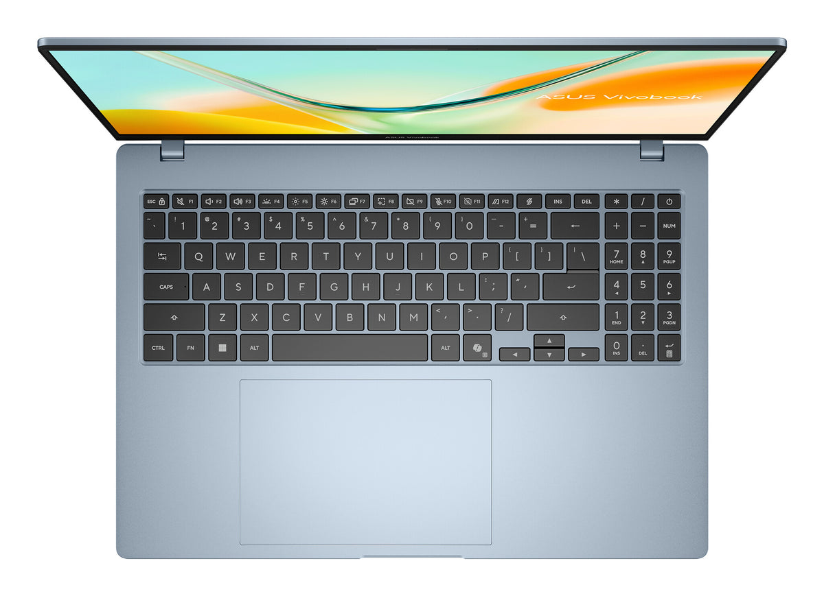 ASUS Vivobook S16 S5608QA-MB221W Copilot+ PC Snapdragon X1-26-101 Laptop 40.6 cm (16") WUXGA 16 GB LPDDR5x-SDRAM 256 GB SSD Wi-Fi 6E (802.11ax) Windows 11 Home Blue