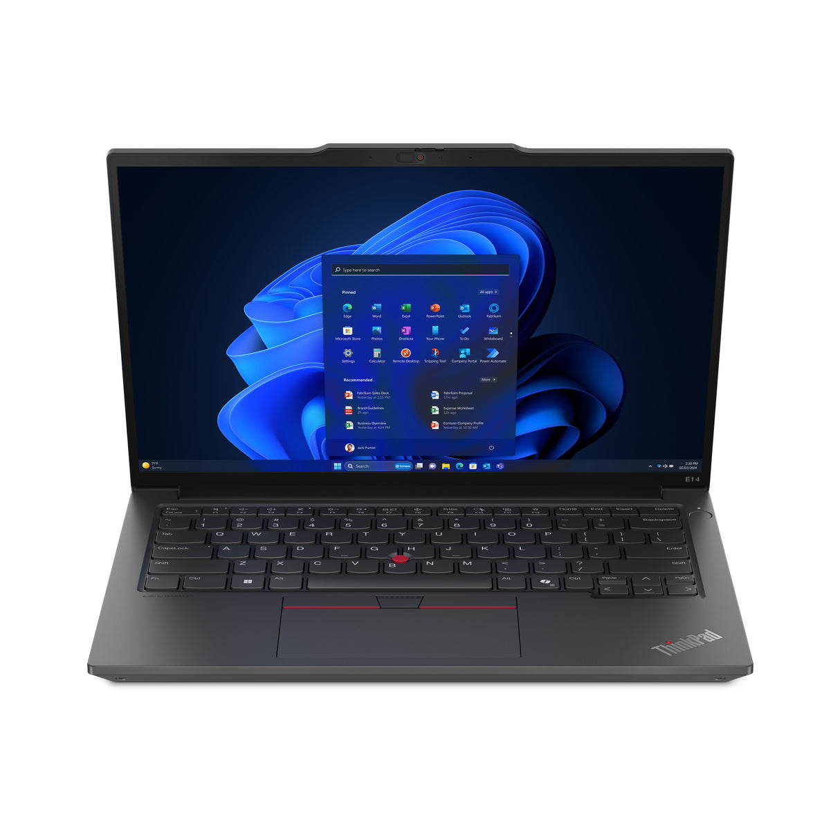 Lenovo ThinkPad E14 Gen 6 (Intel) Intel Core Ultra 7 155H Laptop 35.6 cm (14") WUXGA 16 GB DDR5-SDRAM 512 GB SSD Wi-Fi 6E (802.11ax) Windows 11 Pro Black