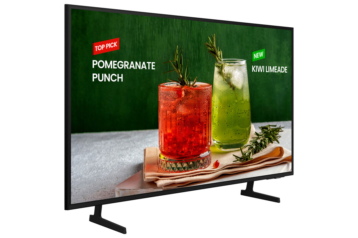 Samsung LH50BEDHLGKXXU Signage Display Digital signage flat panel 127 cm (50") LED Wi-Fi 4K Ultra HD Black Tizen 16/7