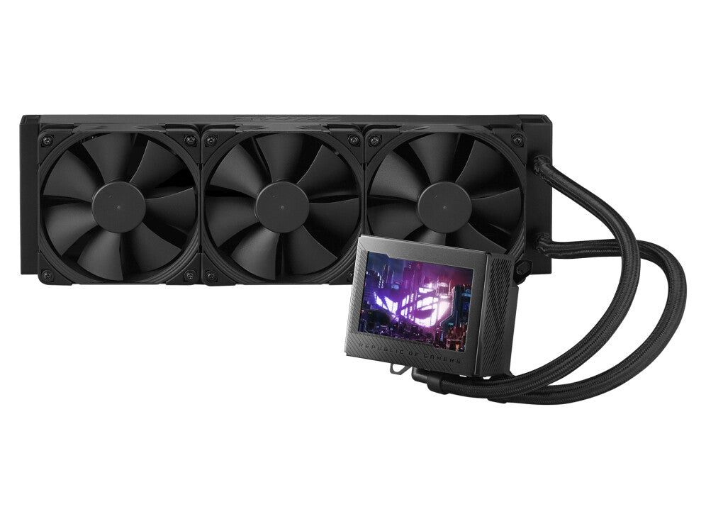 Refroidisseur de processeur liquide Asus ROG Ryujin III 360 mm, 3 ventilateurs PWM Noctua de 12 cm, écran LCD personnalisable en couleur