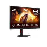 AOC G4 Q27G4SRU computer monitor 68.6 cm (27") 2560 x 1440 pixels Quad HD LED Black, Red