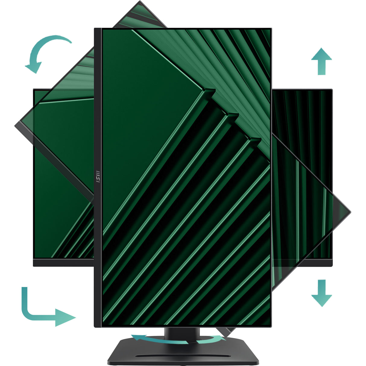 MSI PRO MP275PG 27 Inch Monitor, FHD (1920 x 1080), 100Hz, IPS, 1ms, 1x HDMI 1.4b, 1x DP 1.2a output, 1x D-Sub(VGA), Built-in Speakers, Anti-Glare, Anti-Flicker, Less Blue light, TÜV Certified, VESA, Kensington, 4-way adjustable stand, Black