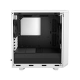 Fractal Design Meshify 2 Mini (White TG) Estuche para juegos con ventana de vidrio transparente, Micro ATX, malla angular, USB-C, GPU de 331 mm y soporte para radiador de 280 mm