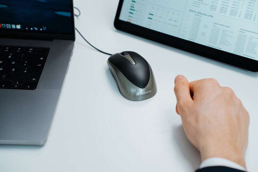 Verbatim 49019 mouse Office Ambidextrous USB Type-A Optical 1000 DPI