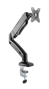Manhattan Desk Mount for TV & Monitors (Full Motion Spring), For screens 13" to 27", C-Clamp or Grommet Assembly, VESA compatability: 75x75mm and 100x100mm - check the dimensions of the four mounting holes on back of screen to ensure it fits, Max 9kg, Bla