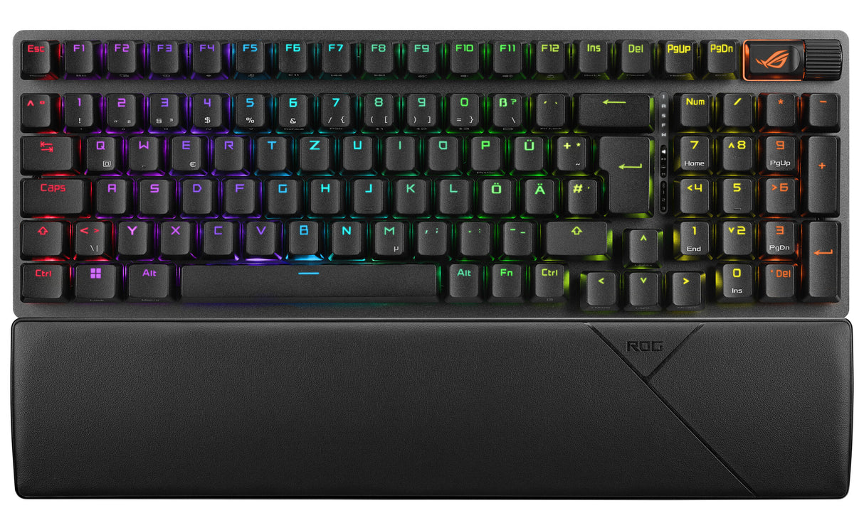 ASUS ROG Strix Scope II 96 Wireless keyboard Gaming USB + RF Wireless + Bluetooth QWERTZ German Black