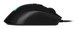 Souris de jeu légère Corsair Ironclaw RGB FPS/MOBA, forme profilée, commutateurs Omron, 18 000 DPI, 7 boutons programmables