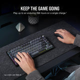 Corsair K65 PLUS WIRELESS keyboard Gaming RF Wireless UK English Black, Grey
