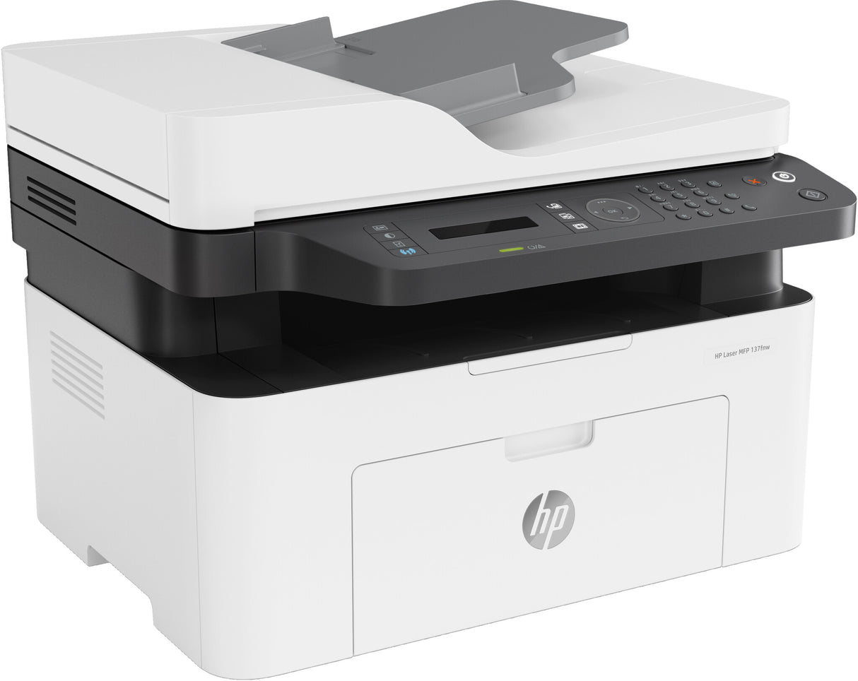 HP Laser MFP 137fnw, Black and white, Printer for Small medium business, Print, copy, scan, fax