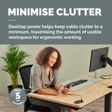 Fellowes Power Spot with 1 Power Socket & 1 USB-C Port Black
