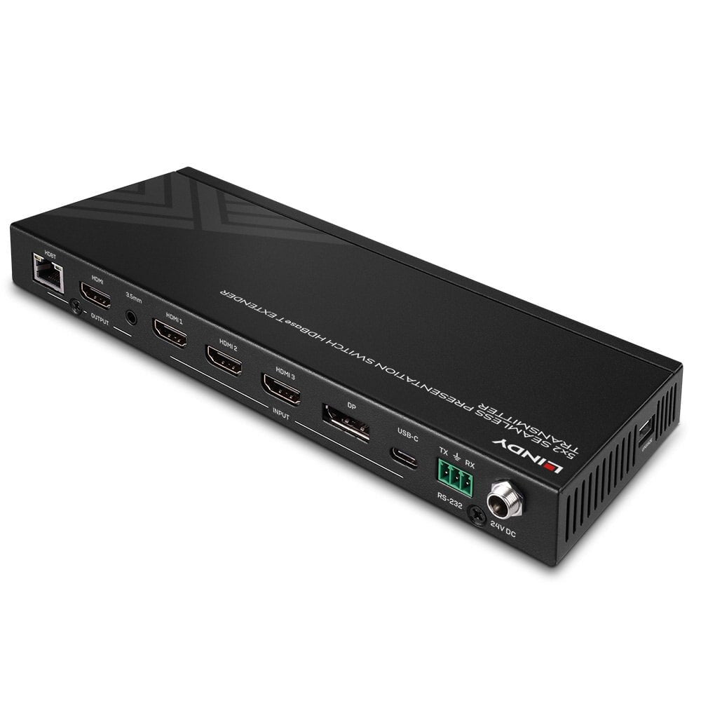 Lindy 5 Port Seamless Presentation Switch HDBaseT Extender - Transmitter