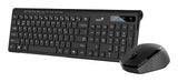 Genius SlimStar 8230 keyboard Mouse included Home/Office RF Wireless + Bluetooth English Black