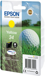 Epson Golf ball Singlepack Yellow 34 DURABrite Ultra Ink