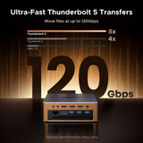 Ugreen Revodok Maxidok 17-in-1 Thunderbolt 5 120000 Mbit/s Brown, Grey