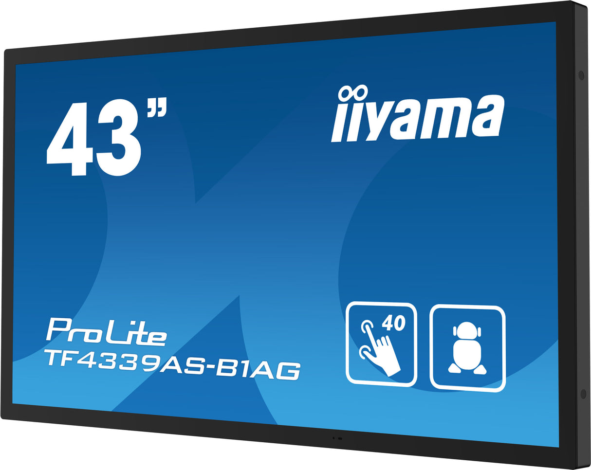 iiyama TF4339AS-B1AG computer monitor 108 cm (42.5") 3840 x 2160 pixels 4K Ultra HD LED Touchscreen Black