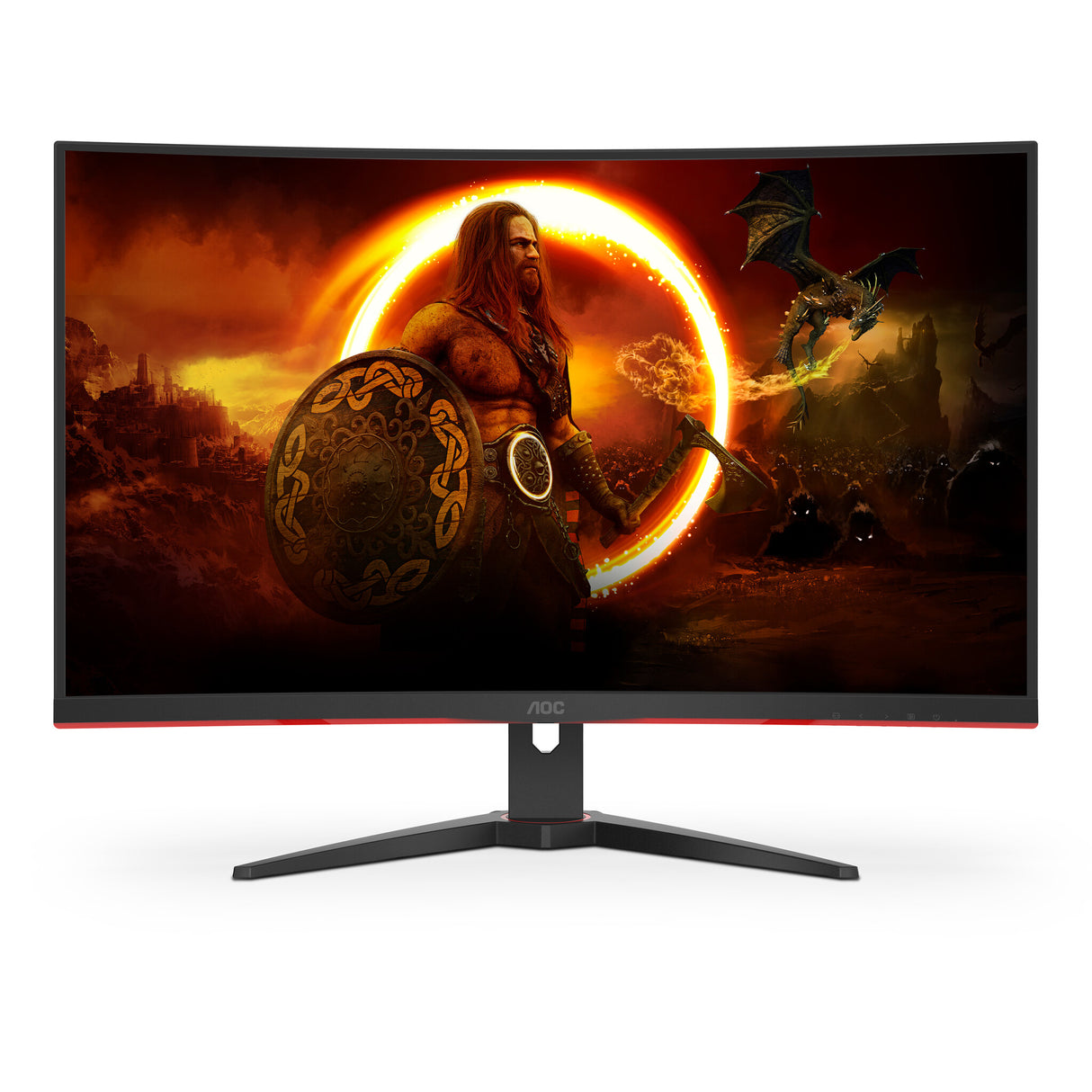 AOC G2 CQ32G2SE/BK LED display 80 cm (31.5") 2560 x 1440 pixels 2K Ultra HD Black, Red