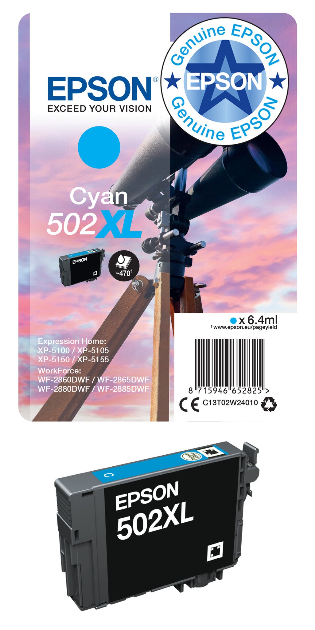 Epson Multipack 4-colours 502 XL Black/Std. CMY