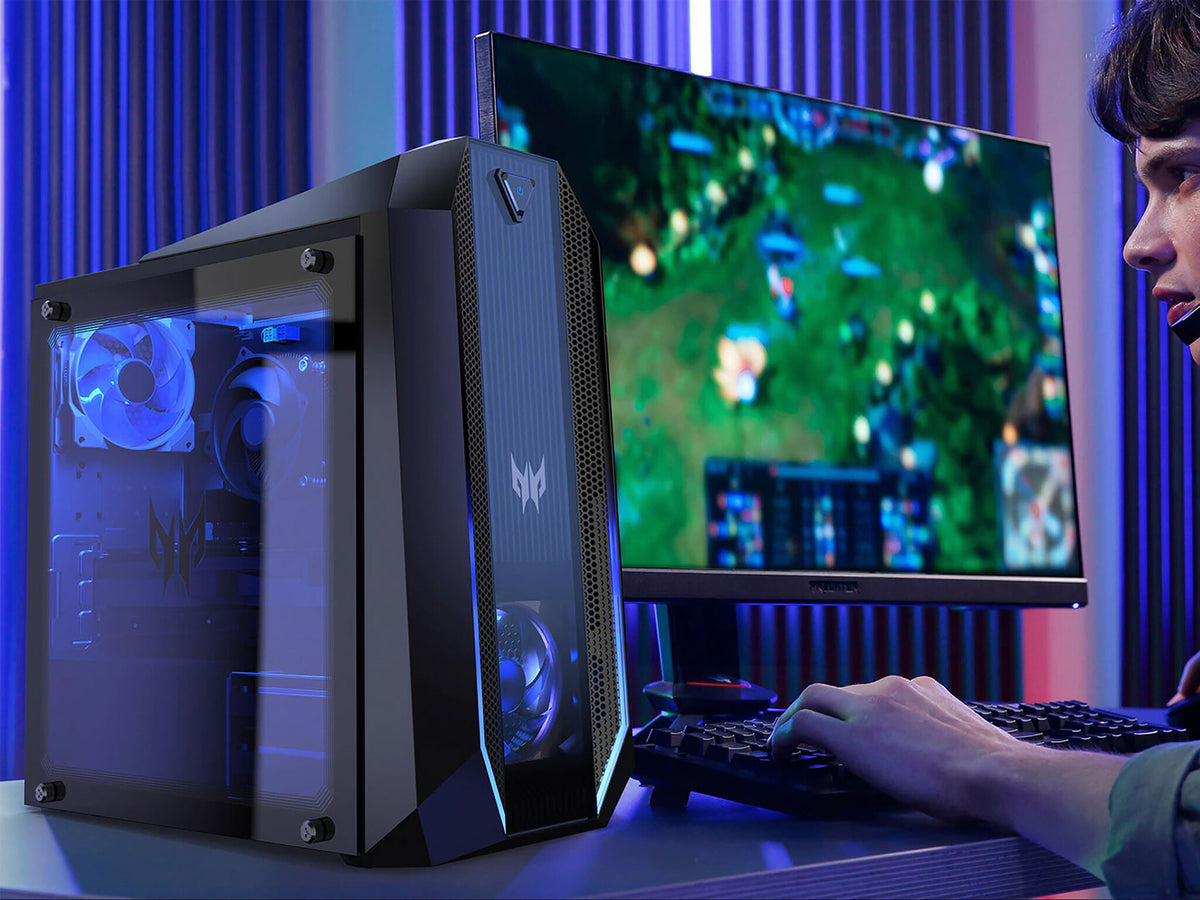 Acer Predator Orion 3000 PO3-630 Gaming PC - (Intel Core i7-11700F, 16GB, 1TB HDD and 512GB SSD, NVIDIA RTX 3070, USB Keyboard and Mouse, Windows 10, Black)