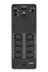 APC Back-UPS Pro, 1600VA/960W, Tower, 230V, 8x IEC C13 outlets, Sine Wave, AVR, USB Type A + C ports, LCD, User Replaceable Battery