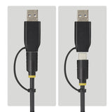StarTech.com USB-C/USB-A to M.2 NVMe and 2.5in/3.5in SATA Adapter, 10Gbps, Tool-Free External SSD Hard Drive Reader, B+M/M-Key
