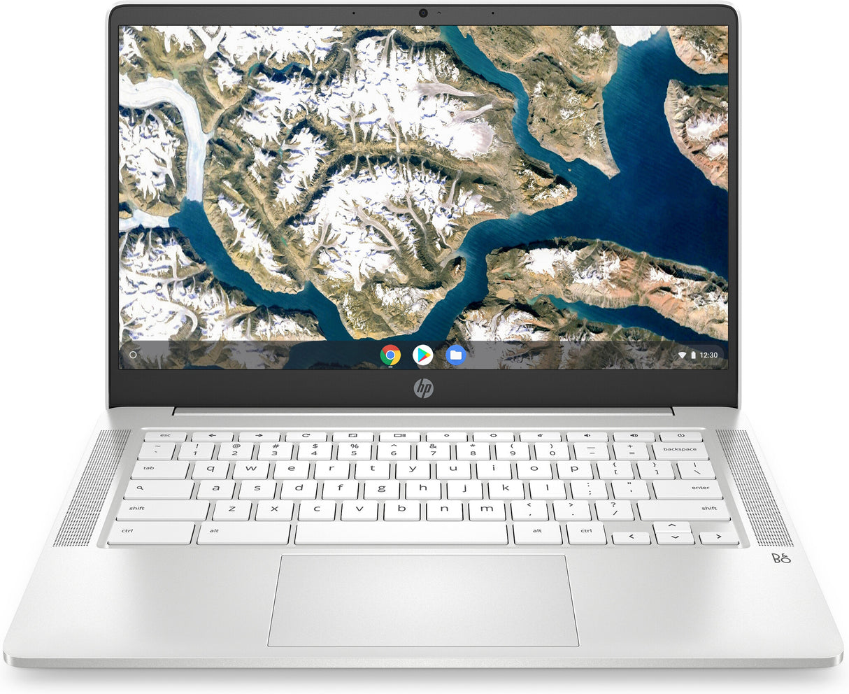 HP Chromebook 14a-na0011na Intel® Celeron® N4120 35.6 cm (14") HD 4 GB LPDDR4-SDRAM 64 GB eMMC Wi-Fi 5 (802.11ac) ChromeOS White