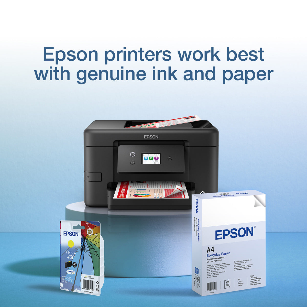 Epson Singlepack Yellow 406 Umbrella DURABrite Ultra Ink