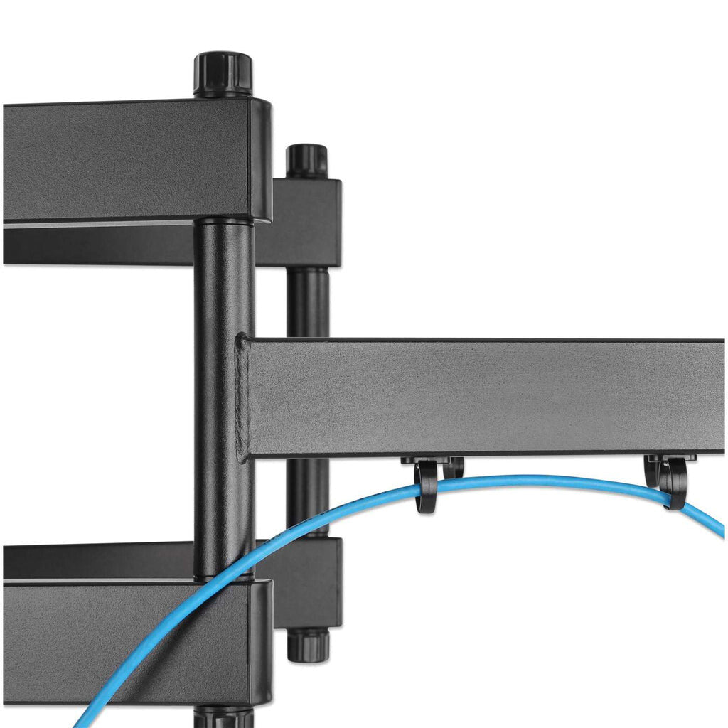 Manhattan Wall Mount for TV & Monitors (Full Motion), For screens 37" to 100", VESA compatability: all between 200x200mm and 900x600mm - check the dimensions of the four mounting holes on back of screen to ensure it fits, Max 80kg, Black, Bracket, Lifetim