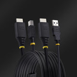 StarTech.com 10ft (3m) HDMI and USB 5Gbps KVM Cable, 4K 60Hz, HDMI 2.0 and USB Combo Cable for KVM Switches