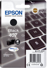 Epson 407L Keyboard DURABrite Ultra Single Black Ink