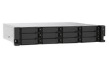 QNAP TS-1273AU-RP-8G NAS Rack (2U) Ryzen Embedded V1500B 8 GB DDR4 72 TB HDD QNAP Turbo System Black, Grey