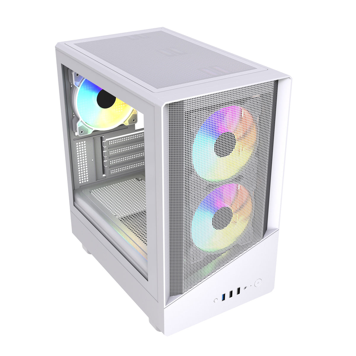 VIDA SPIRE M MATX WHITE GAMING CASE Micro Tower