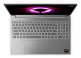 Lenovo LOQ 15ARP10E AMD Ryzen™ 7 170 Laptop 39.6 cm (15.6") Full HD 16 GB DDR5-SDRAM 1 TB SSD NVIDIA GeForce RTX 3050 Wi-Fi 6 (802.11ax) Windows 11 Home English Grey