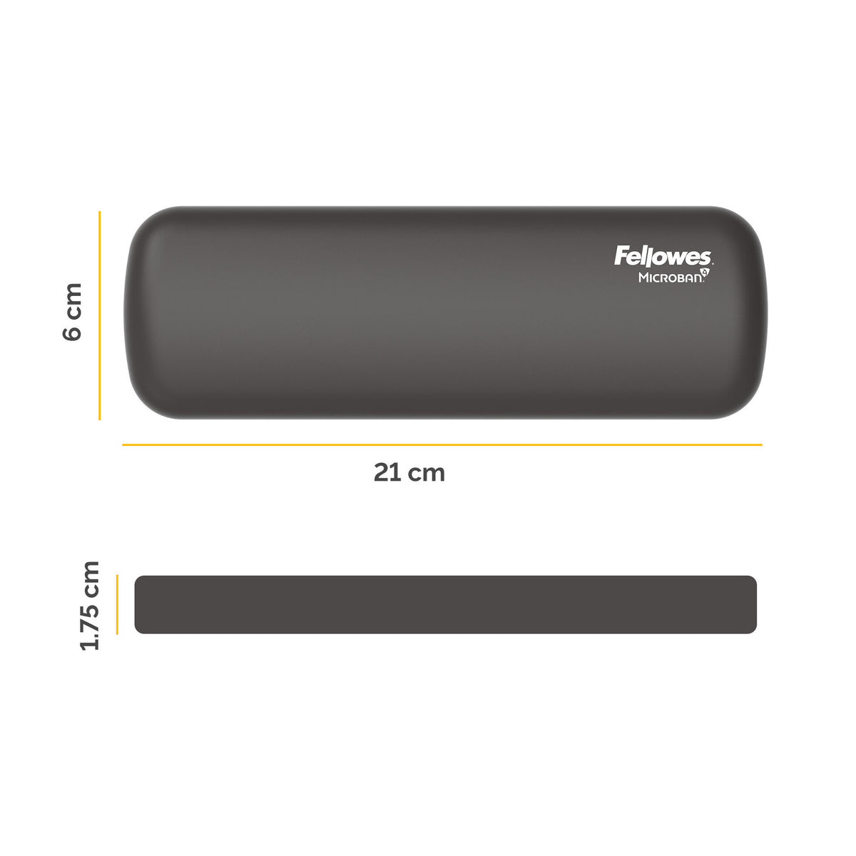 Fellowes Breyta - Wrist rest - black