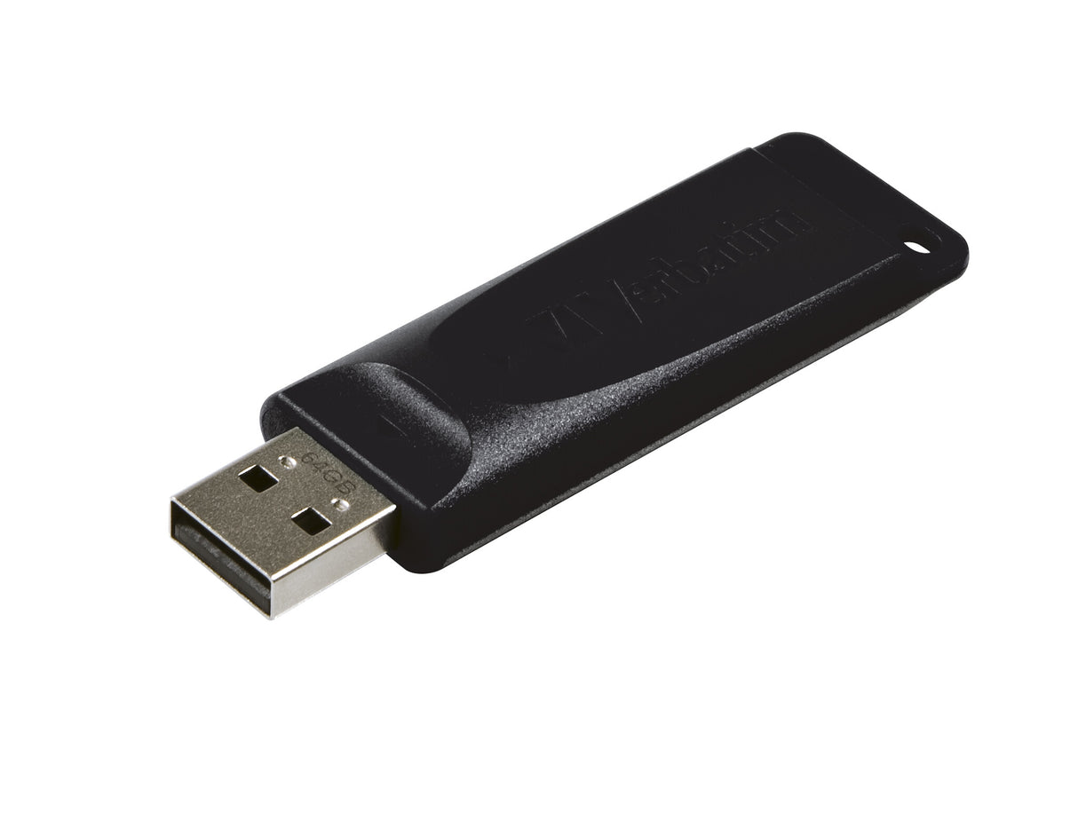 Verbatim Slider - USB Drive 64 GB - Black