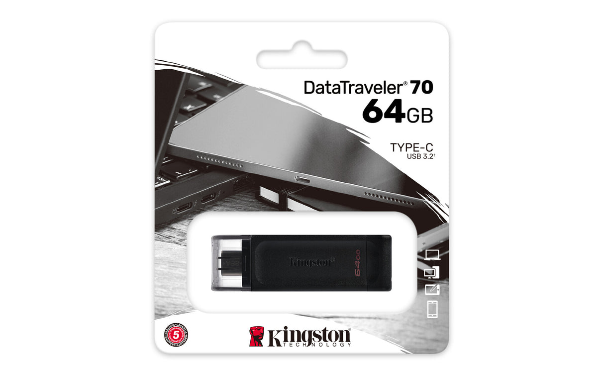 Kingston Technology DataTraveler 64GB USB-C 3.2 Gen 1 70