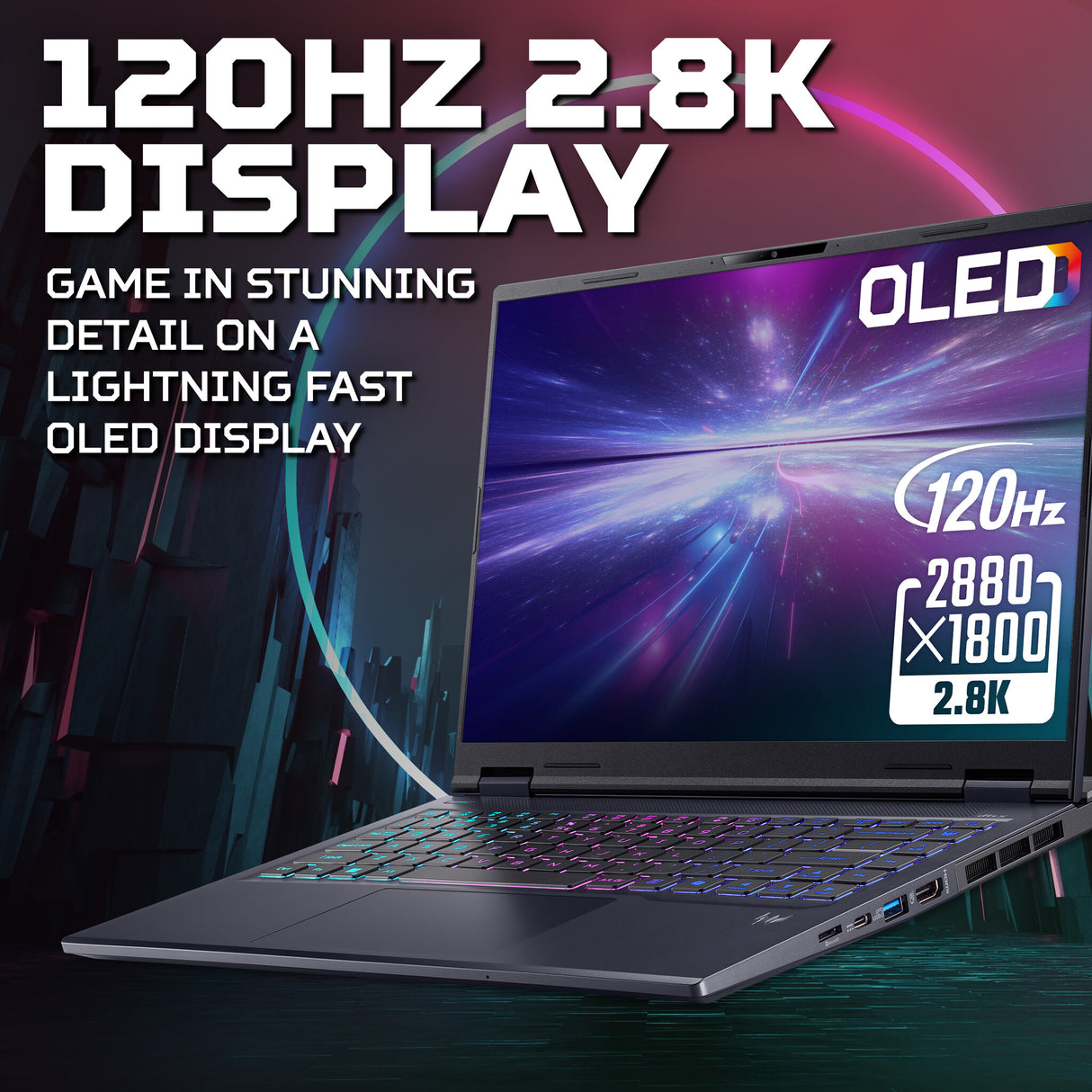 Acer Predator Helios Neo 14 AI PHN14-71 - Intel Core Ultra 7 255HX, 32GB, 1TB SSD, NVIDIA GeForce RTX 5070, 14" OLED 120Hz, Windows 11 Gaming Laptop
