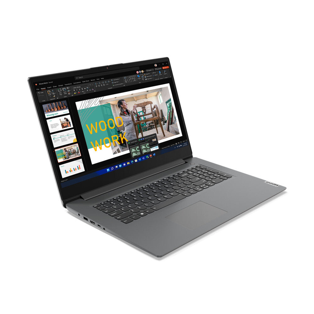 Lenovo V V17 Intel® Core™ i5 i5-13420H Laptop 43.9 cm (17.3") Full HD 8 GB DDR4-SDRAM 256 GB SSD Wi-Fi 6 (802.11ax) Windows 11 Pro Grey