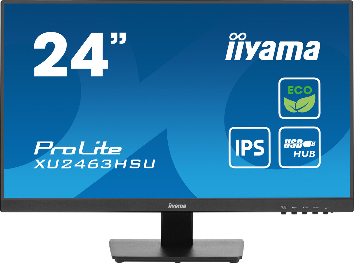 iiyama ProLite XU2463HSU-B1 computer monitor 60.5 cm (23.8") 1920 x 1080 pixels Full HD LED Black