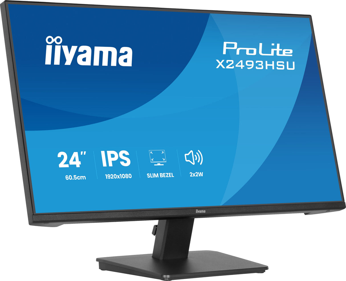 iiyama ProLite X2493HSU-B1 computer monitor 60.5 cm (23.8") 1920 x 1080 pixels Full HD LED Black