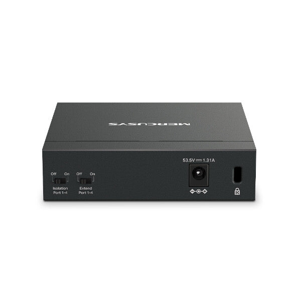 Mercusys (MS105GP) Switch de bureau Gigabit à 5 ports avec PoE+ à 4 ports, boîtier en acier