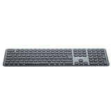 connektgear KB238 Wireless Multimedia UK Layout Keyboard & 5 Button Optical Mouse - Silver With Black Keys