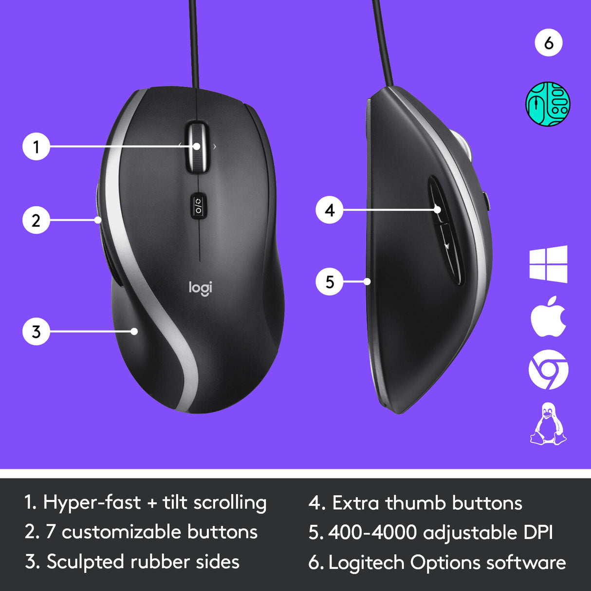 Logitech Corded Mouse M500