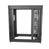 StarTech.com 4-Post 25U Server Rack Cabinet, Lockable 19" Data Rack Cabinet for Computer / AV / IT Equipment, Office / Home Network Rack with Casters & Adjustable Mounting Rails