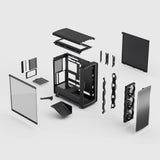 Fractal Design Summit Ambience Blackout TG Light Tint Midi Tower Black