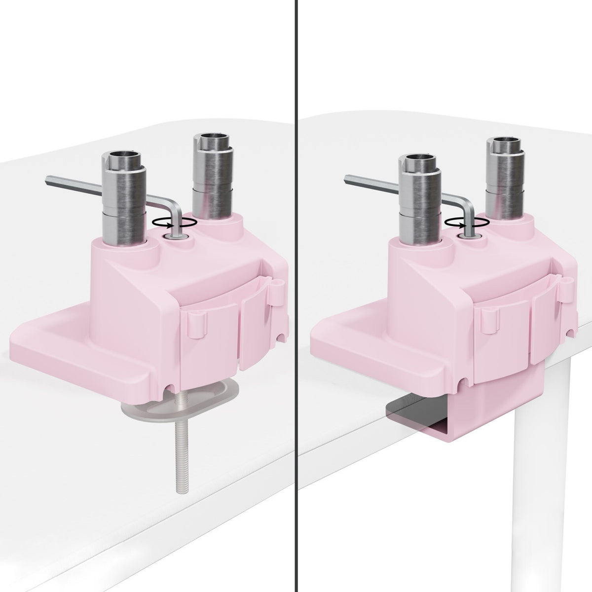 Arozzi AZ-ALZARE-NEO-DUO-PNK monitor mount / stand 81.3 cm (32") Desk Pink