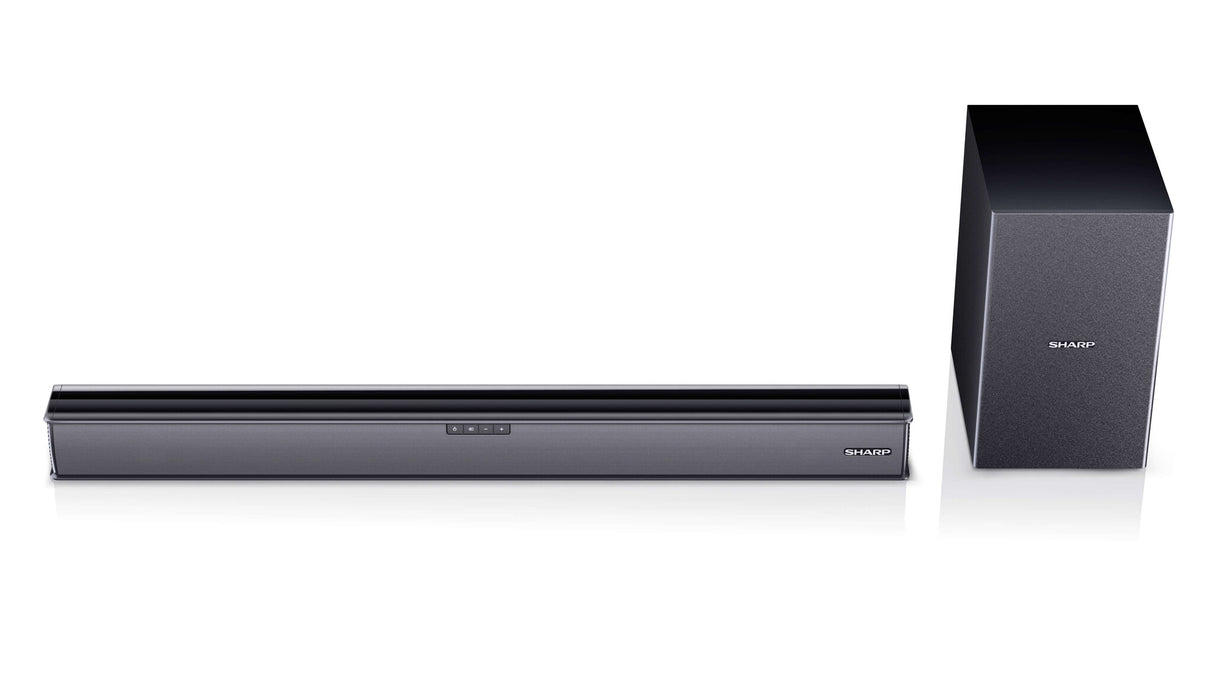 Sharp HT-SB182 2.1 Soundbar, 160W Slim Bluetooth Soundbar with Wireless Subwoofer