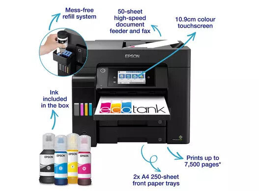 Epson EcoTank ET-5855 Inkjet A4 4800 x 2400 DPI 25 ppm Wi-Fi