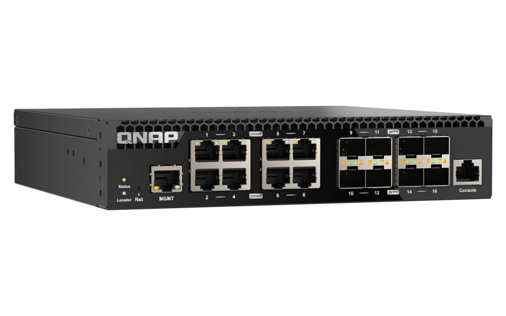 QNAP QSW-M3216R-8S8T network switch Managed L2/L3 10G Ethernet (100/1000/10000) 1U Black