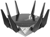 Asus (GT-AXE11000) ROG Rapture AXE11000 Wi-Fi 6E Routeur Wi-Fi 6 tri-bande de jeu, bande 6 GHz, port WAN/LAN 2,5 G, RVB, AiMesh, accélération de jeu